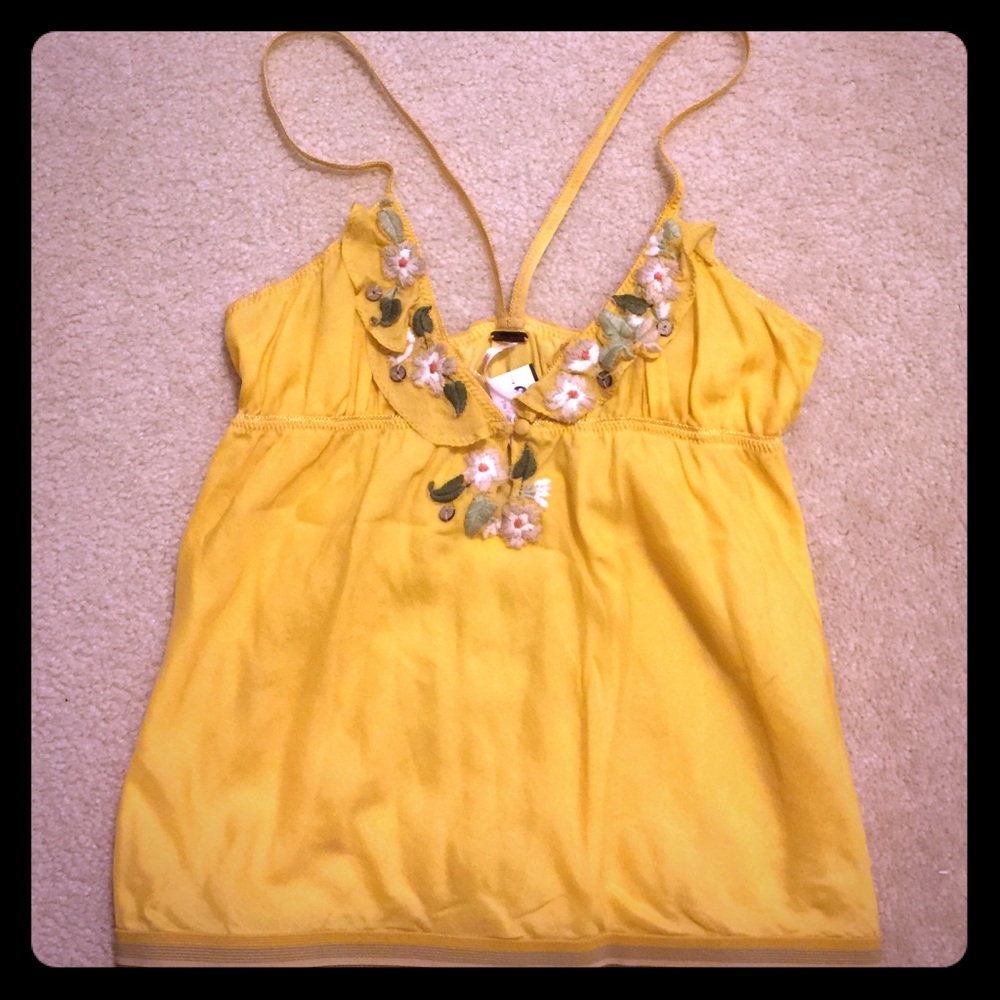 COPY - Free People Floral embroidered Cami